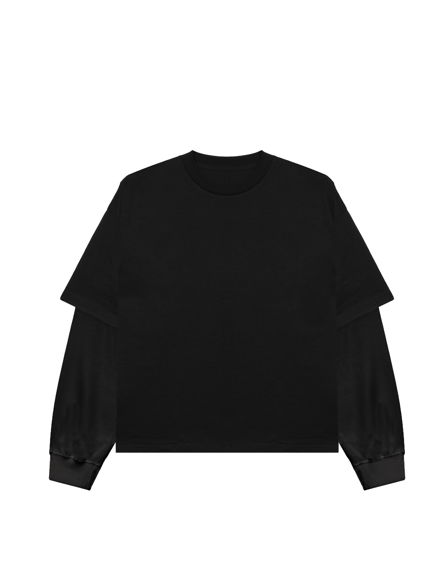 ALL BLACK THERMAL TEE