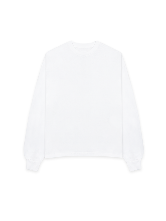 CM1900 WHITE LONGSLEEVE T-SHIRT